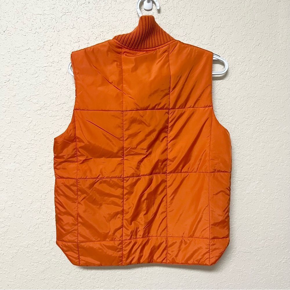 Lauren Ralph Lauren Womens Nylon Puff Vest Orange Zip Size S Sleeveless - Picture 3 of 6